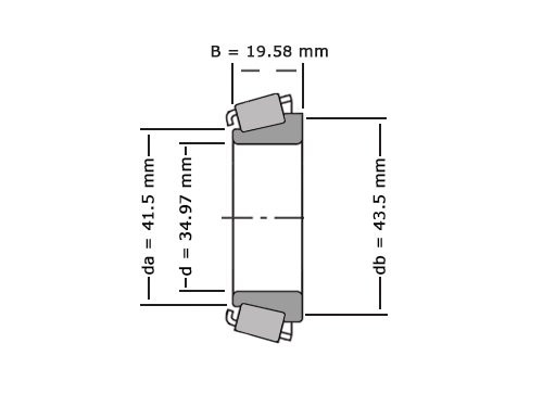 Timken Kegellager 14139 (34.98x0x19.58mm)