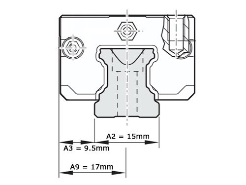 Bosch Rexroth Kogelwagen Koolstofstaal KWD-015-SKS-C1-N-1 Met Kogelketting