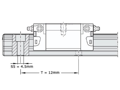 Bosch Rexroth Kogelwagen Koolstofstaal KWD-015-SKS-C1-N-1 Met Kogelketting