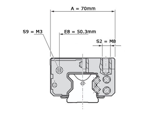 Bosch Rexroth Rollenwagen Koolstofstaal RWD-035-SNS-C3-P-2