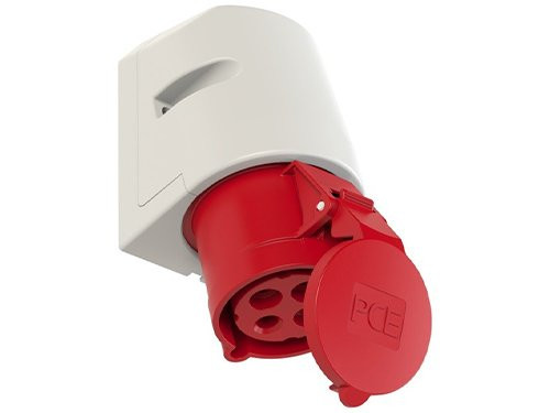 Foto van CEE 4P/32A/400V opbouw wcd rood CEE 4P/32A/400V opbouw wcd rood