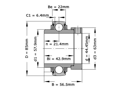 INA Insert Lager G1112 KRR B AS2 V (44.45x85x56.5mm)