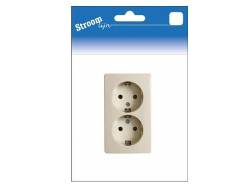PEHA CREME opbouw stopcontact wcd RA dubbel