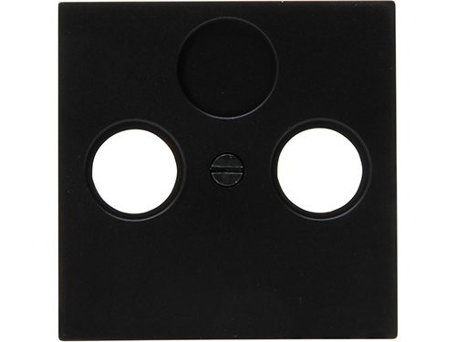 Foto van Kopp HK07 PURE mat zwart afdekplaat voor coax Kopp HK07 PURE mat zwart afdekplaat voor coax