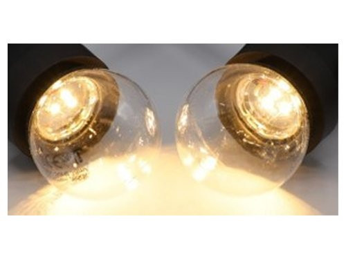 Foto van LED kogellamp E27 helder warm wit 1W 2650 kelvin LED kogellamp E27 helder warm wit 1W 2650 kelvin