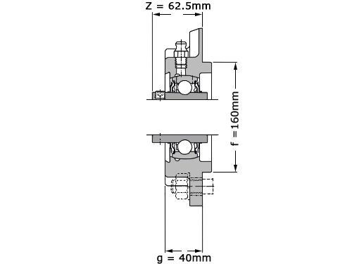 Foto van JTEKT - Koyo Lagerblok Rond UCFC215 (75mm) JTEKT - Koyo Lagerblok Rond UCFC215 (75mm)
