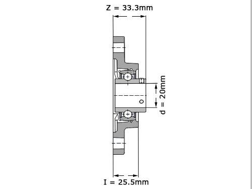 Foto van SNR Lagerblok Ovaal UCFA204 (20mm) SNR Lagerblok Ovaal UCFA204 (20mm)