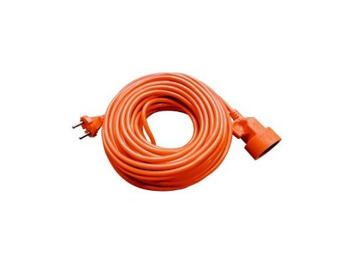 Verlengsnoer PVC oranje 2x1qmm 10m
