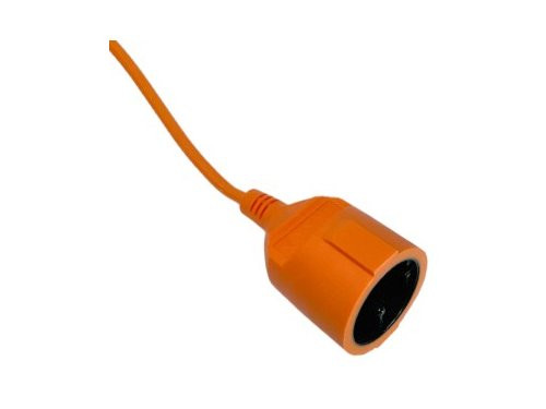 Verlengsnoer PVC oranje 2x1qmm 10m