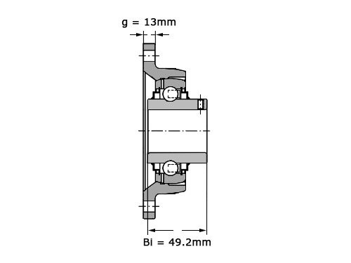 Foto van INA Lagerblok Ovaal RCJTY40 N (40mm) INA Lagerblok Ovaal RCJTY40 N (40mm)