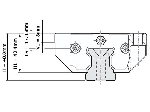 Bosch Rexroth Kogelwagen Super Koolstofstaal KWD-035-FKS-C0-N-1 Zonder Kogelketting