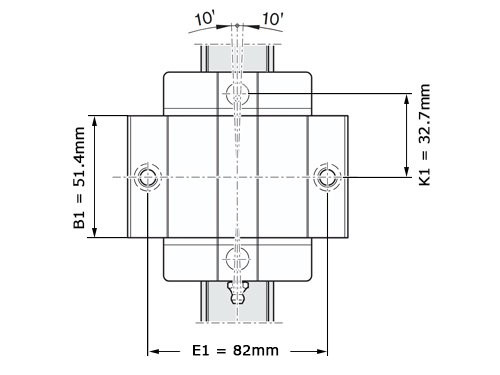Bosch Rexroth Kogelwagen Super Koolstofstaal KWD-035-FKS-C0-N-1 Zonder Kogelketting