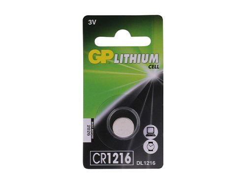 Foto van GP CR1216 lithium knoopcel batterij 3V blister(1) GP CR1216 lithium knoopcel batterij 3V blister(1)