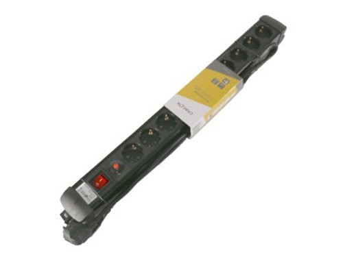 TCD RA 10-voudig 1,5meter snoer zwart schakelaar