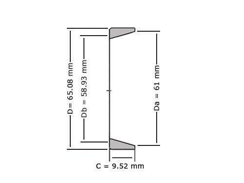 Timken Kegellager Buitenring 13836 (0x65.09x9.53mm)