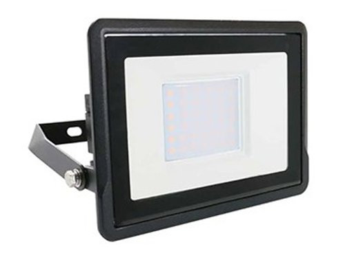 V-TAC LED Bouwlamp 10W 6500K zwart + kabelinvoer