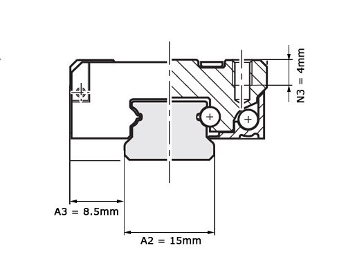 Bosch Rexroth Miniatuurwagen Resist NRII MWA-015-SNS-C0-H-3 Zonder Kogelketting - LFS