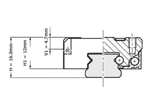 Bosch Rexroth Miniatuurwagen Resist NRII MWA-015-SNS-C0-H-3 Zonder Kogelketting - LFS