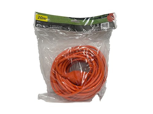 Verlengsnoer PVC oranje 3x1,5qmm 20m