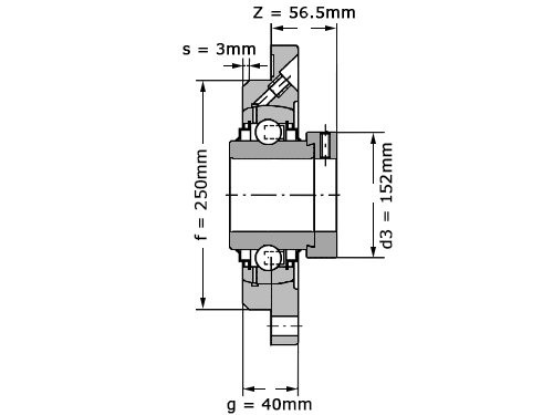 INA Lagerblok Rond RME120 (120mm)