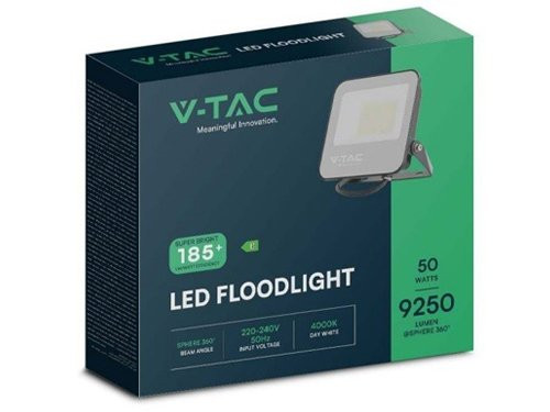 Foto van V-TAC LED Bouwlamp 50W 6500K zwart - High lumen V-TAC LED Bouwlamp 50W 6500K zwart - High lumen