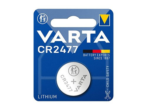 Foto van Varta CR2477 lithium knoopcel batterij 3V blister(1) Varta CR2477 lithium knoopcel batterij 3V blister(1)