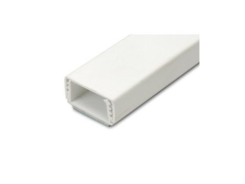 Leidinglijst 20x10mm WIT hoogte verstelbaar 5x2m + tape