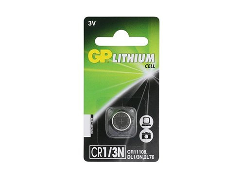 GP CR1/3N lithium knoopcel batterij 3V blister(1)