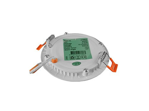 LED panel downlight 6W 3000K incl. driver wit