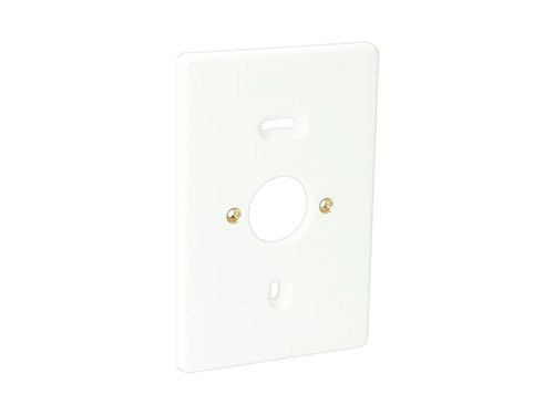 Montageplaat 2-voudig wit