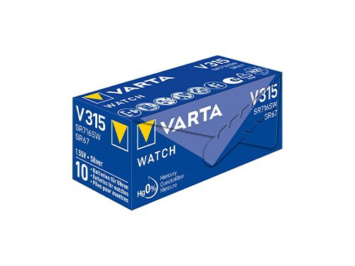 Foto van Varta 315 batterij SR67 doosje(10) Varta 315 batterij SR67 doosje(10)