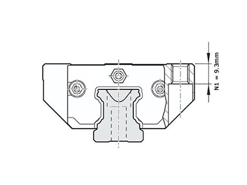 Bosch Rexroth Kogelwagen Koolstofstaal KWD-025-FKS-C1-H-1 Met Kogelketting