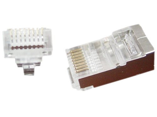 Modulaire plug RJ45 afgeschermd doorsteekmontage zak(100)