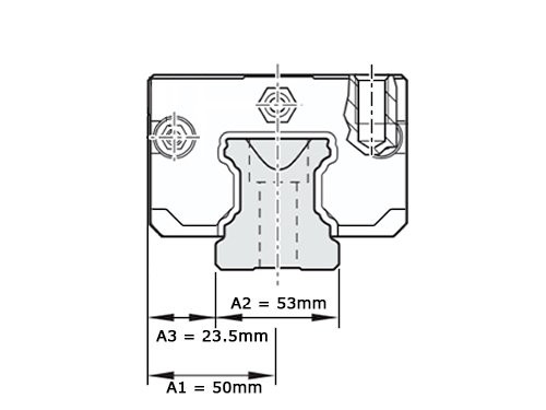 Bosch Rexroth Kogelwagen Koolstofstaal KWC-055-SNS-C0-H-2 Zonder Kogelketting