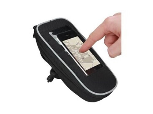 Fietstas met smartphone houder