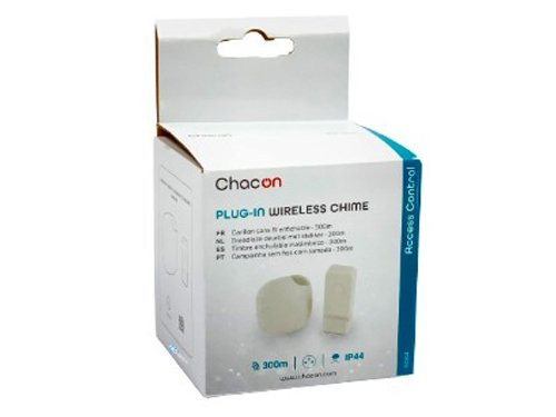 Draadloze deurbel set 300m plug-in design wit + flits