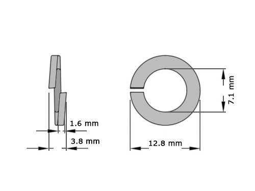 Veerring DIN 127B M7