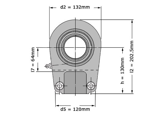 SKF Stangkop SIR60 ES (60x132x44mm)