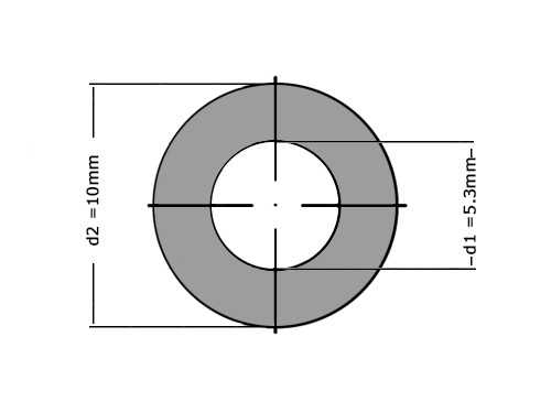 Sluitring DIN 125A M5 Verzinkt