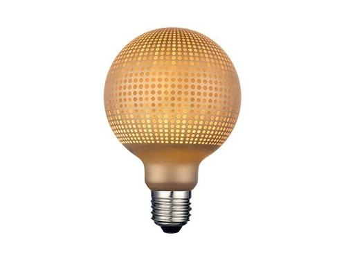Foto van Nordlux LED Globe G95 E27 4-8W 2500K MAGICIAN stippen goud Nordlux LED Globe G95 E27 4-8W 2500K MAGICIAN stippen goud