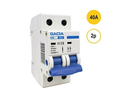 Hoofdschakelaar 40A 2p GACIA