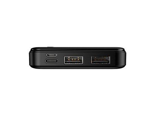 Foto van Powerbank 10.000mA zwart USB + USB-C Powerbank 10.000mA zwart USB + USB-C
