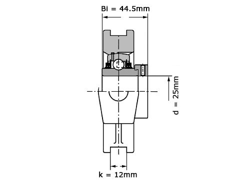 INA Lagerblok Span TTUE25 (25mm)