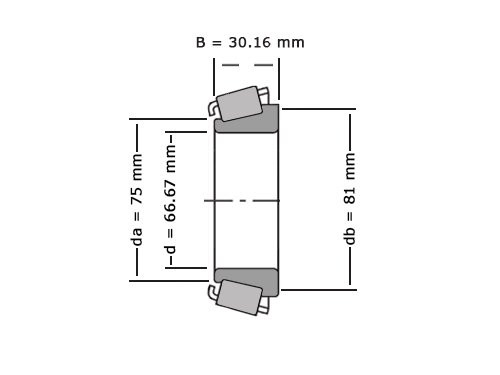 Timken Kegellager 33262 (66.68x0x30.16mm)