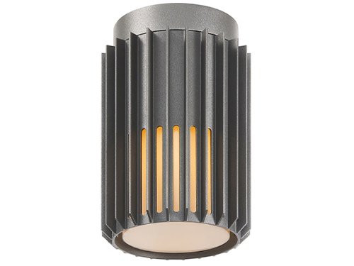 Foto van Plafondlamp Aludra E27 zilver antraciet IP54 Plafondlamp Aludra E27 zilver antraciet IP54