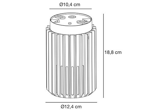 Foto van Plafondlamp Aludra E27 zilver antraciet IP54 Plafondlamp Aludra E27 zilver antraciet IP54