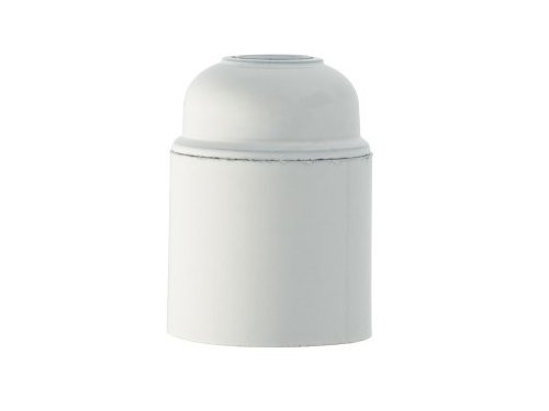 Lamphouder E27 wit glad