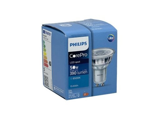 Foto van Philips LED spot GU10 4,6-50W 6500K Philips LED spot GU10 4,6-50W 6500K