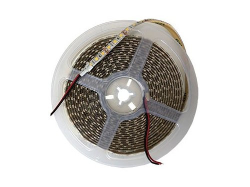 Foto van LED strip flex 5m 3528 12V IP65 warm wit 3000K 120leds 9.6W per meter LED strip flex 5m 3528 12V IP65 warm wit 3000K 120leds 9.6W per meter