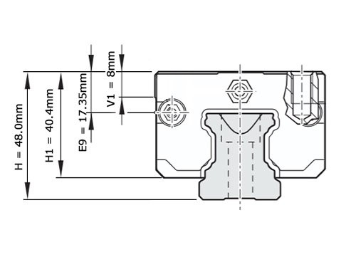 Bosch Rexroth Kogelwagen Koolstofstaal KWD-035-SNS-C2-P-1 Zonder Kogelketting